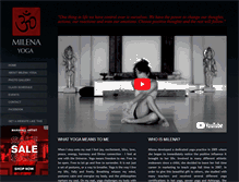 Tablet Screenshot of milenayoga.com